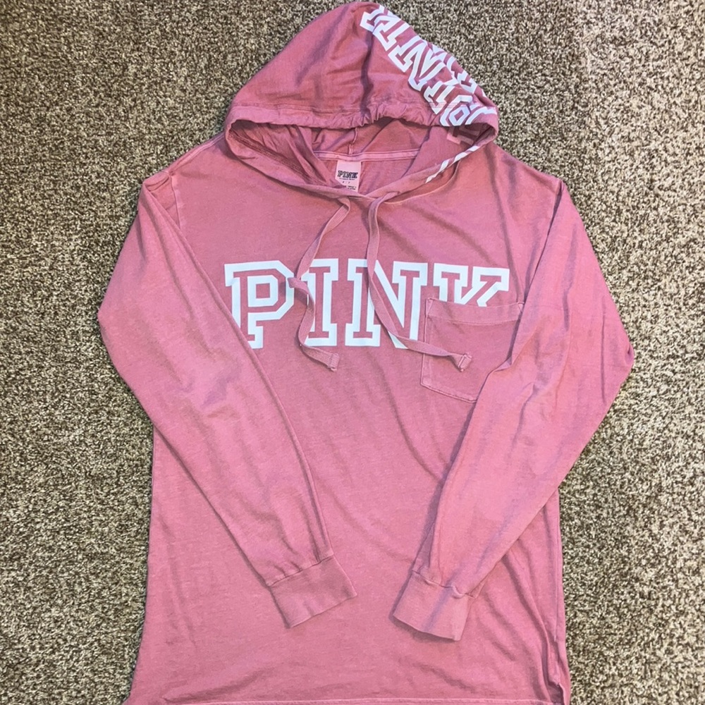 Pink Hooded T-Shirt